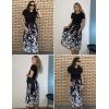 imageZeagoo Womens Midi Dress Summer Short Sleeve Dress with Pockets 2025 Casual Floral TShirt Dress Flowy Beach SundressBlack Floral04