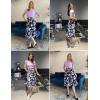 imageZeagoo Womens Midi Dress Summer Short Sleeve Dress with Pockets 2025 Casual Floral TShirt Dress Flowy Beach SundressPruplefloral