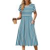 Blue White Stripe