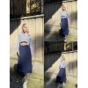 imageZeagoo Womens Midi Skirts High Waisted Pleated ALine Swing Skirts Summer Floral Long Skirts with PocketsNavy Blue