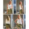 imageZeagoo Mini Skirts for Women Satin Silk High Waisted Sexy Split Slit Hem Aline Zipper Party Short SkirtArmy Green