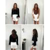 imageZeagoo Mini Skirts for Women Satin Silk High Waisted Sexy Split Slit Hem Aline Zipper Party Short SkirtChampagne