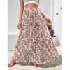 imageZeagoo Womens Casual Maxi Skirts for Women 2025 High Waist Boho Skirts Floral Printed Long Flowy Skirt with PocketsFloralprinted02