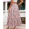 imageZeagoo Womens Casual Maxi Skirts for Women 2025 High Waist Boho Skirts Floral Printed Long Flowy Skirt with PocketsFloralprinted02