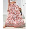 imageZeagoo Womens Casual Maxi Skirts for Women 2025 High Waist Boho Skirts Floral Printed Long Flowy Skirt with PocketsFloralprinted04