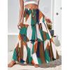 imageZeagoo Womens Casual Maxi Skirts for Women 2025 High Waist Boho Skirts Floral Printed Long Flowy Skirt with PocketsMulticolor