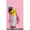 imageZeagoo Skirts for Women Jacquard High Waist Skirt Black Elegant Midi Skirt SatinPat8