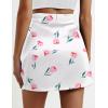 imageZeagoo Womens Mini Skirts Casual High Waisted Stain Silk ALine Zipper Summer Short Skirt Party SkirtsBeige Floral