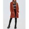imageZeagoo Zip Up Hoodies For Women Long Sleeve Oversized Sweatshirts Casual Lightweight Fleece Jackets With PocketsCaramel