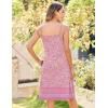 imageZeagoo Womens Summer Dress 2025 Loose Sleeveless Tshirt Dress V Neck Mini Dress Beach Sundress with Pockets01pink Floral