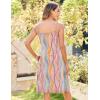 imageZeagoo Womens Summer Dress 2025 Loose Sleeveless Tshirt Dress V Neck Mini Dress Beach Sundress with PocketsGeometry Print