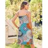 imageZeagoo Womens Summer Dress 2025 Loose Sleeveless Tshirt Dress V Neck Mini Dress Beach Sundress with PocketsMandala Floral