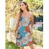 imageZeagoo Womens Summer Dress 2025 Loose Sleeveless Tshirt Dress V Neck Mini Dress Beach Sundress with PocketsMandala Floral