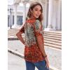 imageZeagoo Womens Summer Tops Casual Short Sleeve V Neck Shirts Business Dressy Work BlousesFloral Red Multi