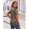 imageZeagoo Womens Summer Tops Casual Short Sleeve V Neck Shirts Business Dressy Work BlousesMulticolor 721