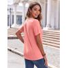 imageZeagoo Womens Summer Tops Casual Short Sleeve V Neck Shirts Business Dressy Work BlousesPink