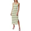 Green and White Striped