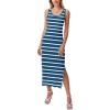 Navy and White Striped