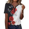 Floral Red Black