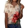 Floral Red Brown