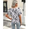 imageZeagoo Womens Short Sleeve Shirts V Neck Blouse Ruched Business Casual Basic Tunic Tops S3XLAx28