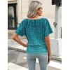 imageZeagoo Womens Short Sleeve Shirts V Neck Blouse Ruched Business Casual Basic Tunic Tops S3XLXh363
