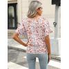 imageZeagoo Womens Short Sleeve Shirts V Neck Blouse Ruched Business Casual Basic Tunic Tops S3XLXh376