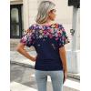 imageZeagoo Womens Short Sleeve Shirts V Neck Blouse Ruched Business Casual Basic Tunic Tops S3XLXh404