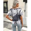 imageZeagoo Womens Short Sleeve Shirts V Neck Blouse Ruched Business Casual Basic Tunic Tops S3XLZr231
