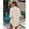 imageZeagoo Womens Button Down Shirts Long Sleeve Cotton Gauze Tops Casual Collared Blouses Loose FitKhaki