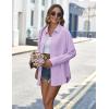 imageZeagoo Womens Button Down Shirts Long Sleeve Cotton Gauze Tops Casual Collared Blouses Loose FitLavender