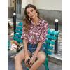 imageZeagoo Womens Button Down Shirts Long Sleeve Cotton Gauze Tops Casual Collared Blouses Loose FitPink Paisley