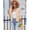 imageZeagoo Womens 34 Sleeve Cropped Cardigan 2025 Summer Lightweight Crochet Shrug Button Down Knit Sweater CardigansBeige