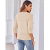 imageZeagoo Womens 34 Sleeve Cropped Cardigan 2025 Summer Lightweight Crochet Shrug Button Down Knit Sweater CardigansBeige