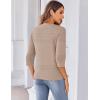 imageZeagoo Womens 34 Sleeve Cropped Cardigan 2025 Summer Lightweight Crochet Shrug Button Down Knit Sweater CardigansCamel