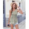 imageZeagoo Womens Summer Tank Tops 2025 Pleated Crew Neck Floral Solid Loose Fit Casual Sleeveless Flowy Boho Tunic ShirtsSmall Floral