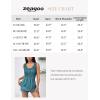imageZeagoo Womens Summer Tank Tops 2025 Pleated Crew Neck Floral Solid Loose Fit Casual Sleeveless Flowy Boho Tunic ShirtsXh363