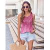 imageZeagoo Womens Summer Tank Tops 2025 Pleated Crew Neck Floral Solid Loose Fit Casual Sleeveless Flowy Boho Tunic ShirtsXh370