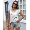 imageZeagoo Womens Tops Cap Sleeve T Shirts V Neck Basic Tees Tops Lightweight Casual Summer Fashion Trendy Outfits Clothes1abf112