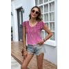 imageZeagoo Womens Tops Cap Sleeve T Shirts V Neck Basic Tees Tops Lightweight Casual Summer Fashion Trendy Outfits Clothes1axh370
