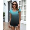 imageZeagoo Womens Tops Cap Sleeve T Shirts V Neck Basic Tees Tops Lightweight Casual Summer Fashion Trendy Outfits Clothes1btie Greenpa94