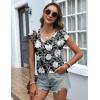 imageZeagoo Womens Tops Cap Sleeve T Shirts V Neck Basic Tees Tops Lightweight Casual Summer Fashion Trendy Outfits Clothes1white Lilydh46