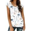 imageZeagoo Womens Tops Cap Sleeve T Shirts V Neck Basic Tees Tops Lightweight Casual Summer Fashion Trendy Outfits Clothes1abf112