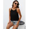 imageZeagoo Womens 2025 Halter Neck Tank Tops Casual Sleeveless Pleated Camisole Tops Summer Loose Fit Cami ShirtsBlack