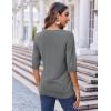 imageZeagoo Womens Loose Short Sleeve Tunic Tops Lightweight Crew Neck Crochet Knit Pullover Sweater BlousesDark Grey