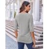 imageZeagoo Womens Loose Short Sleeve Tunic Tops Lightweight Crew Neck Crochet Knit Pullover Sweater BlousesLight Grey
