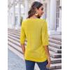 imageZeagoo Womens Loose Short Sleeve Tunic Tops Lightweight Crew Neck Crochet Knit Pullover Sweater BlousesYellow