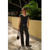 imageZeagoo Womens Tops Cute Loose Tank Tops Trendy Casual Dressy Shirts V Neck Cap Sleeve Tops Summer OutfitsBlack
