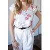 imageZeagoo Womens Tops Cute Loose Tank Tops Trendy Casual Dressy Shirts V Neck Cap Sleeve Tops Summer OutfitsFloral Red