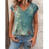 imageZeagoo Womens Tops Cute Loose Tank Tops Trendy Casual Dressy Shirts V Neck Cap Sleeve Tops Summer OutfitsMz839